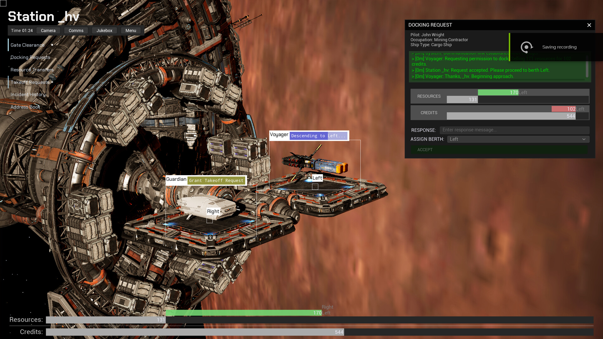 Delos: Space Traffic Control screenshot 1