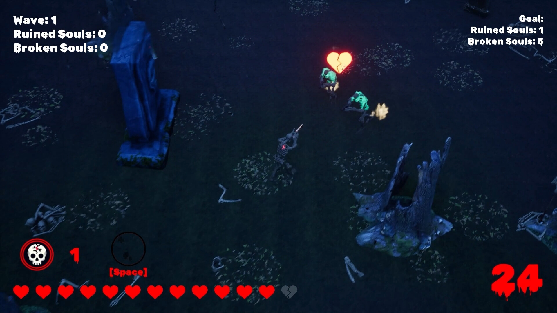 Broken Scary Skeleton screenshot 3