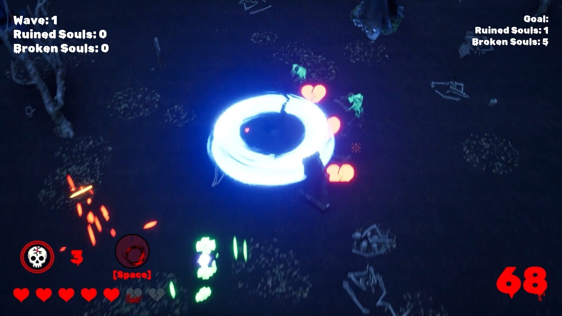 Broken Scary Skeleton screenshot 1