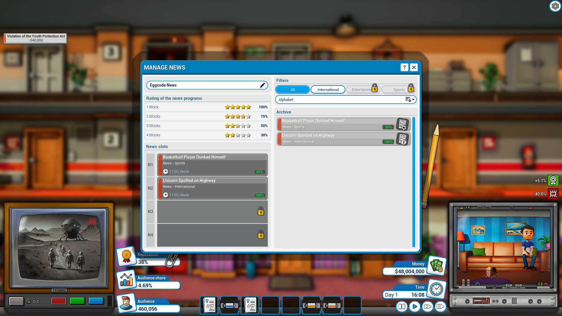 Mad Television Tycoon screenshot 8