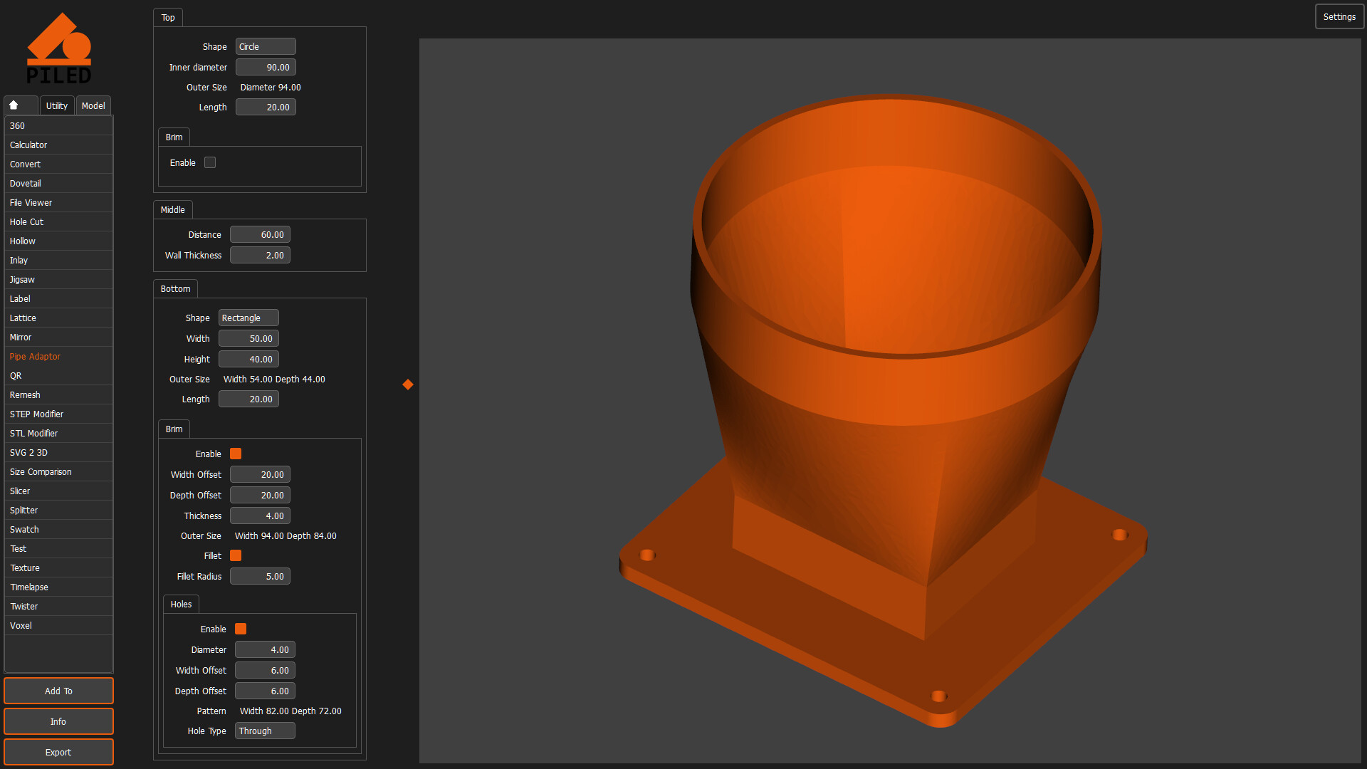 PILED 3D CAD MULTI TOOL screenshot 21