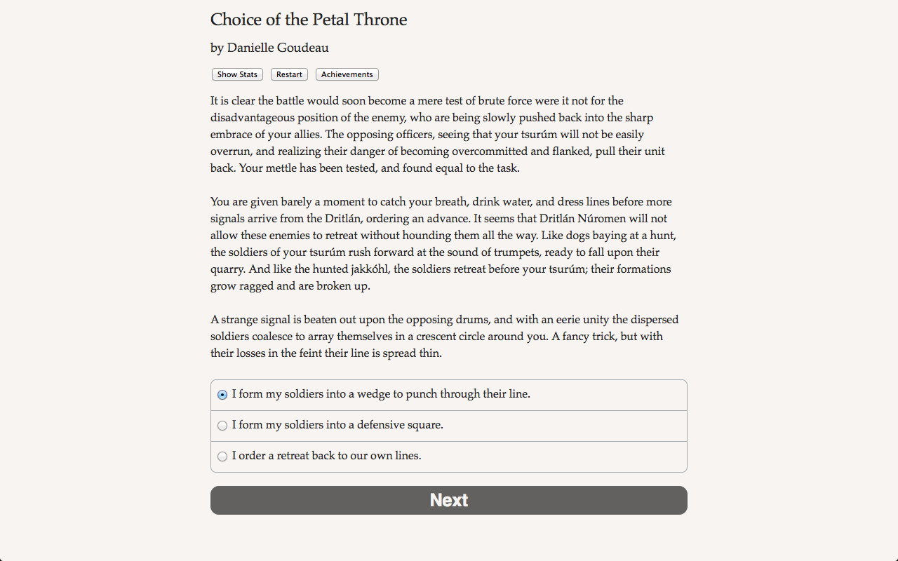 Choice of the Petal Throne screenshot 4