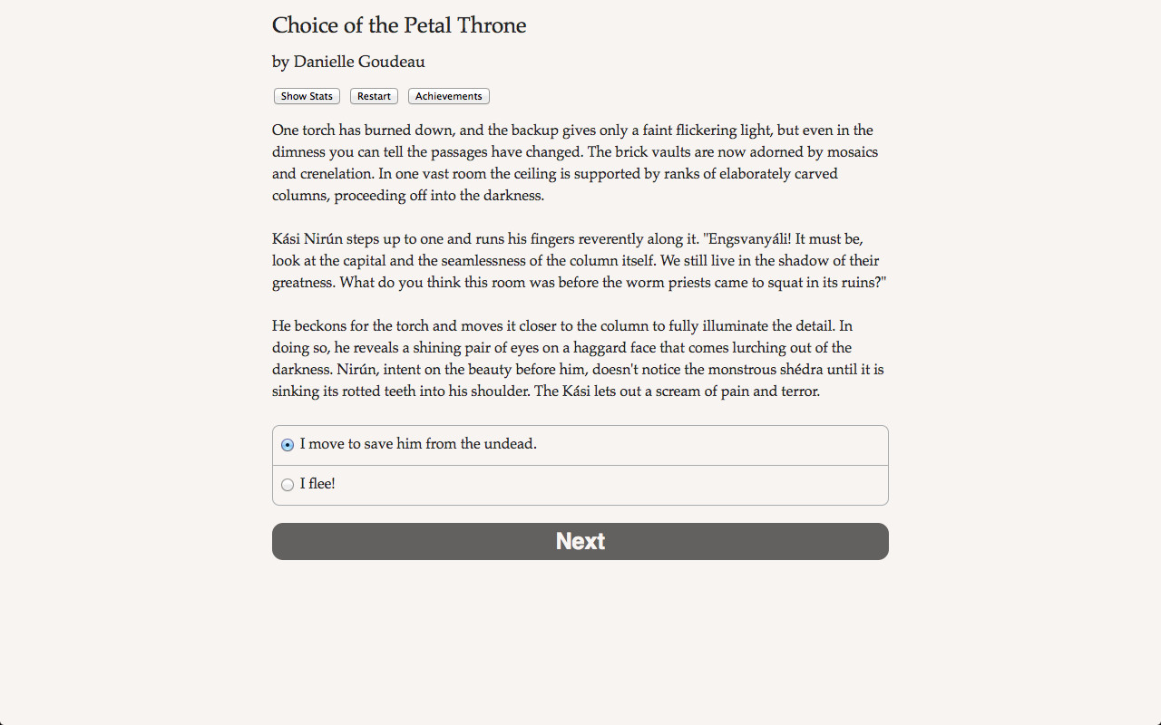 Choice of the Petal Throne screenshot 3