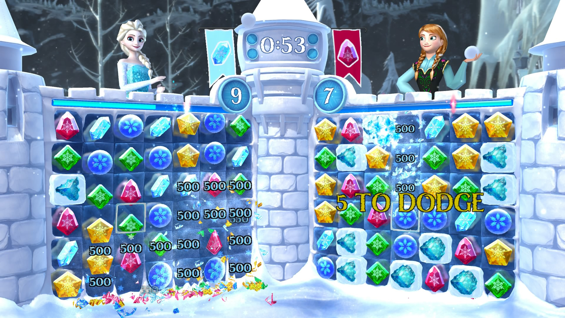 Frozen Free Fall: Snowball Fight screenshot 1