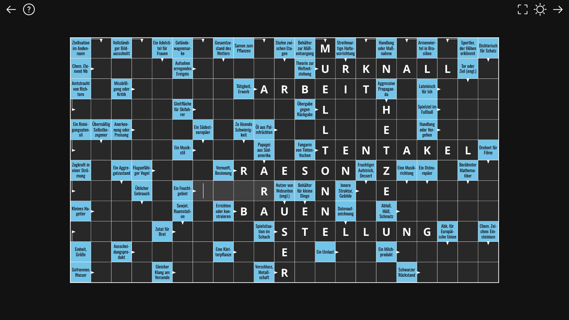 Kreuzwort++ screenshot 3