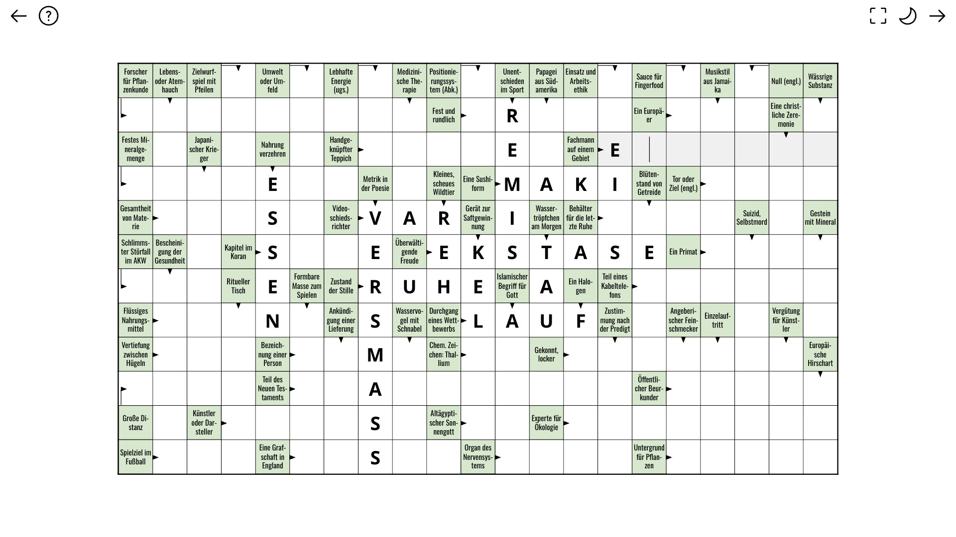 Kreuzwort++ screenshot 2