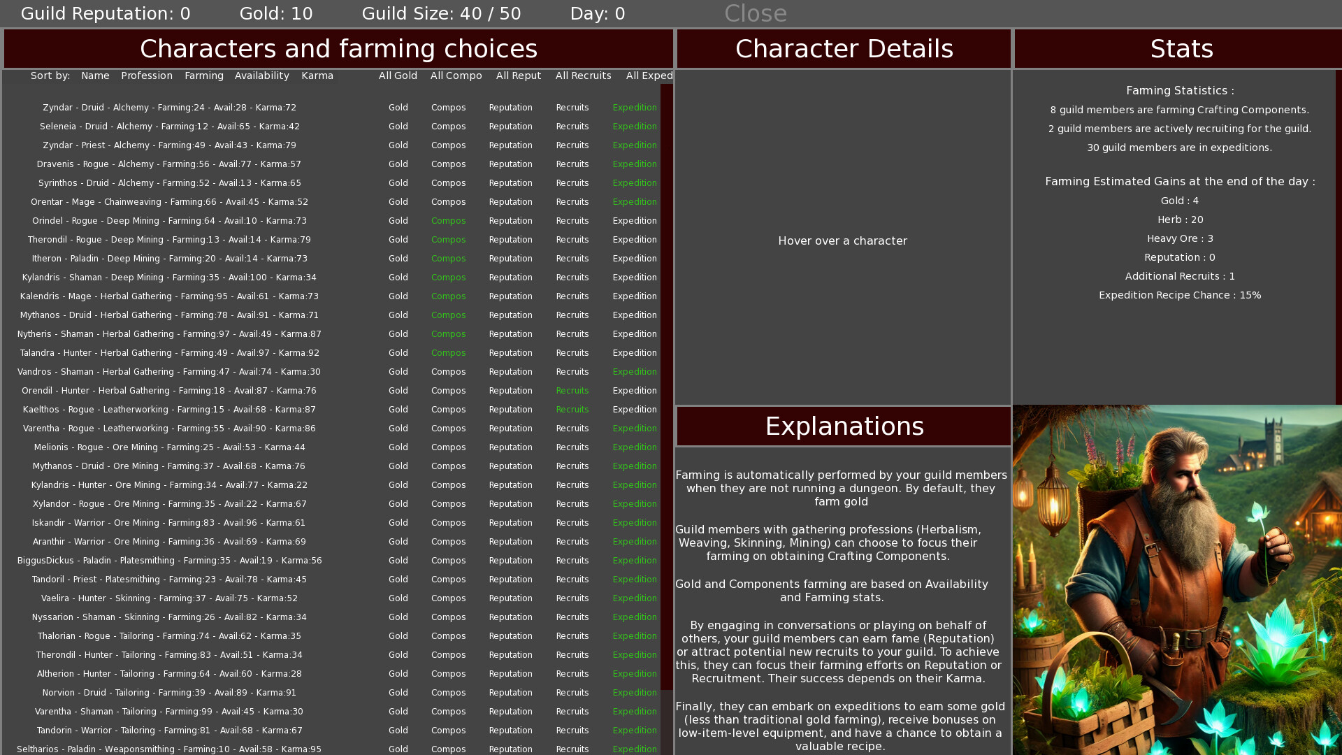 Heroes' Call - A Casual MMO Guild Sim screenshot 4