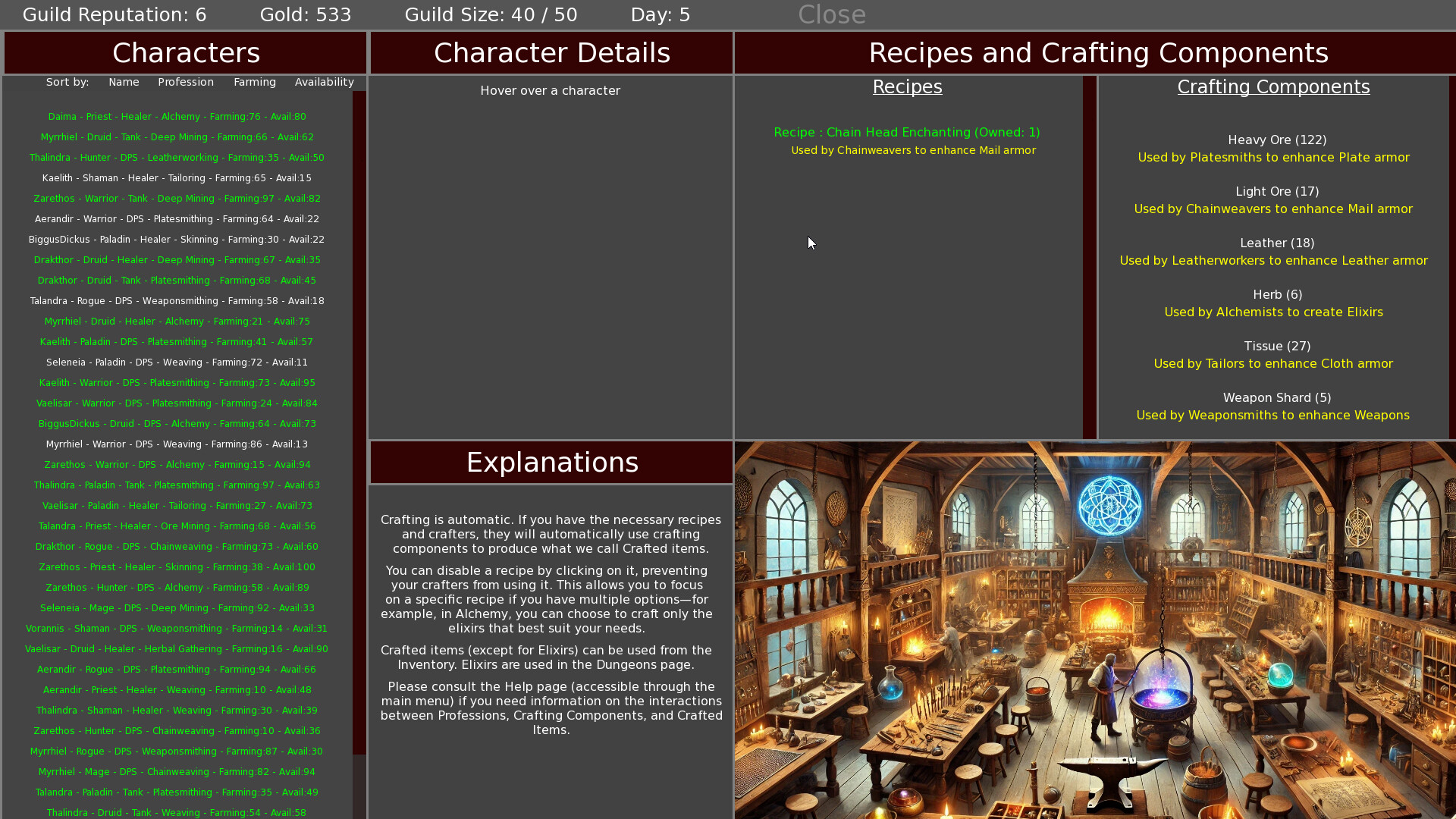 Heroes' Call - A Casual MMO Guild Sim screenshot 3