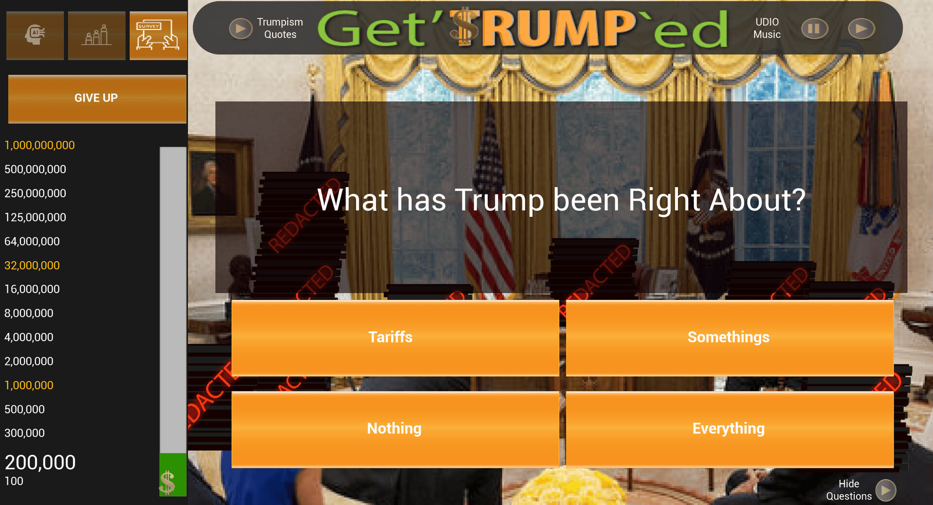 Get'TRUMP`ed Trivia screenshot 5