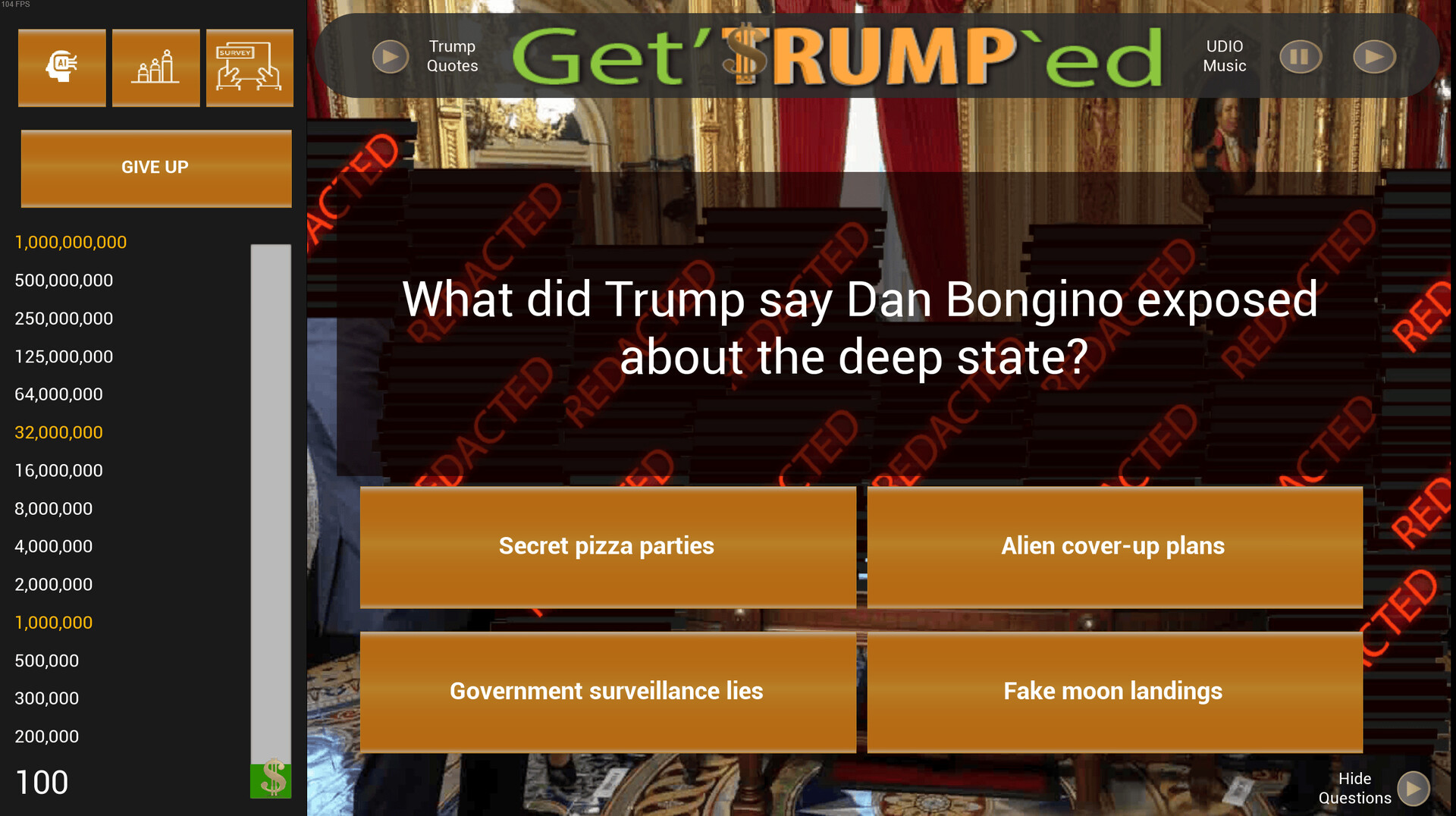 Get'TRUMP`ed Trivia screenshot 2