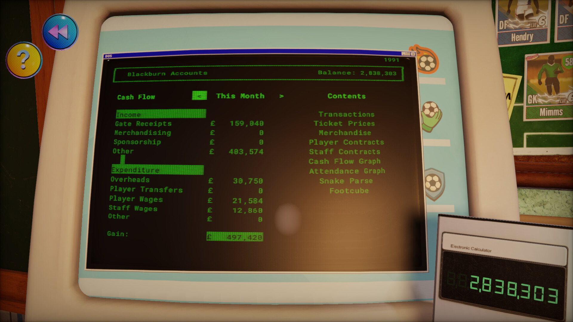 NUTMEG! A Nostalgic Deckbuilding Football Manager screenshot 8