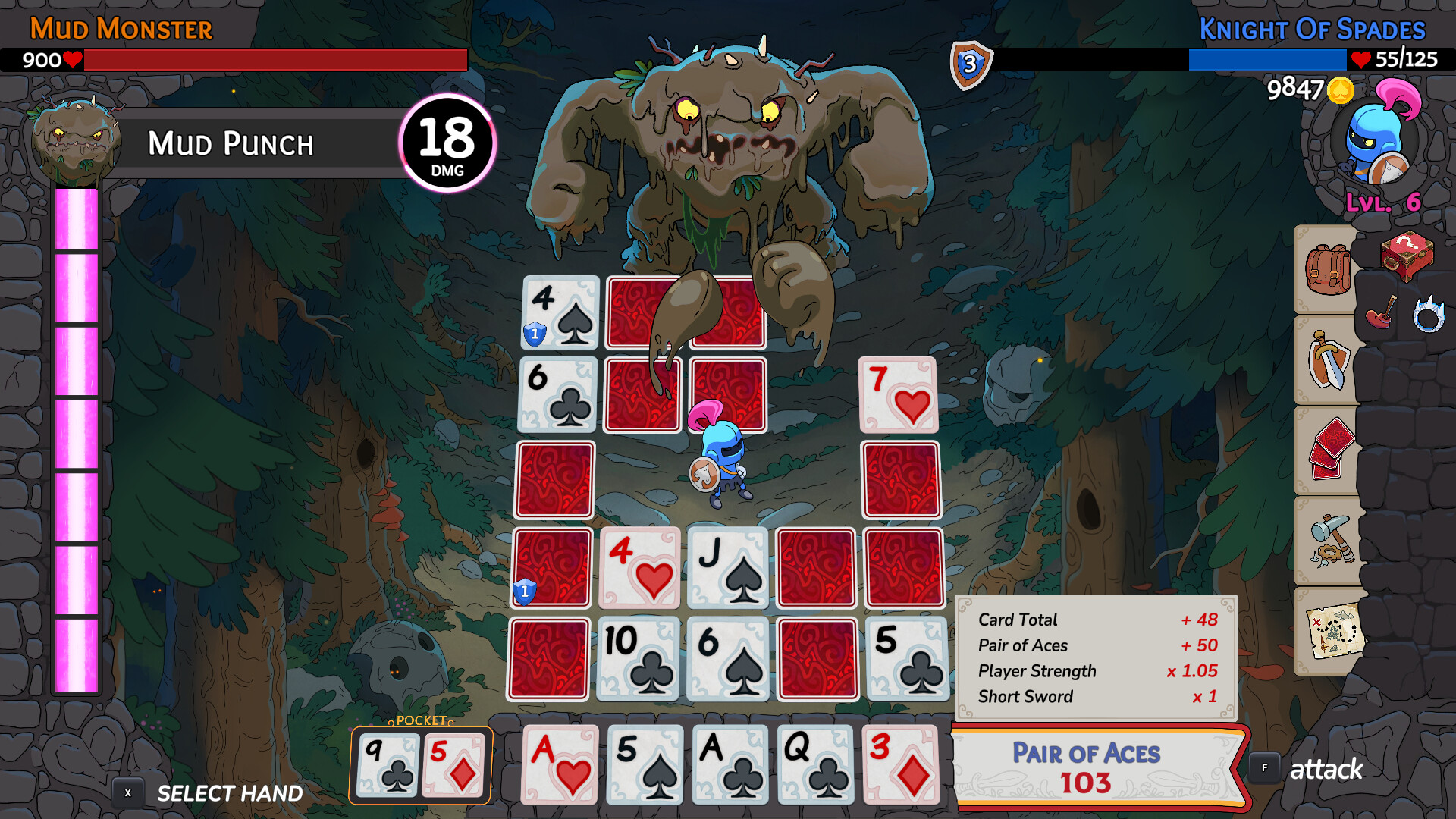 Hero's Hand screenshot 1