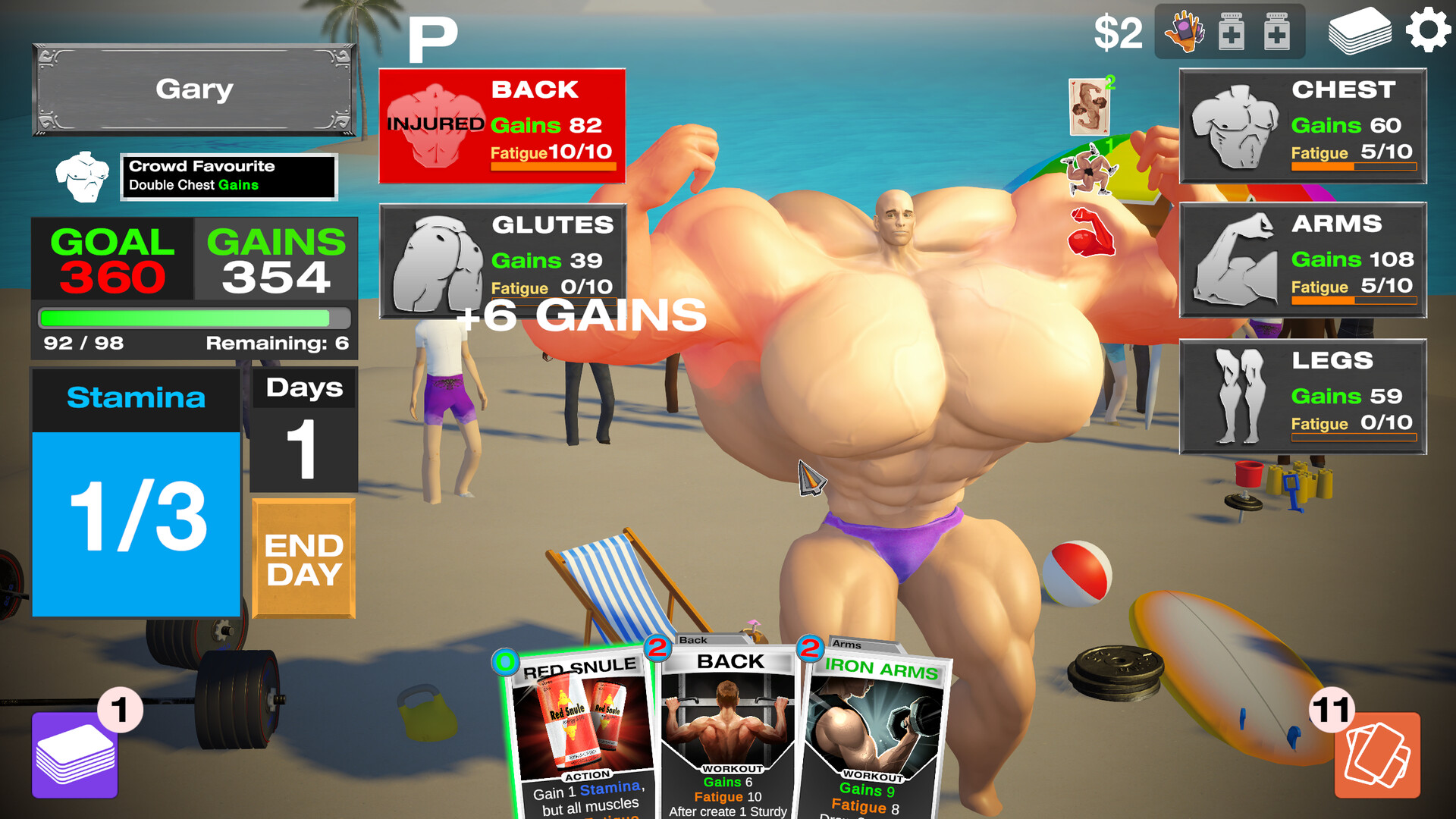 GET YOKED: Extreme Bodybuilding screenshot 2