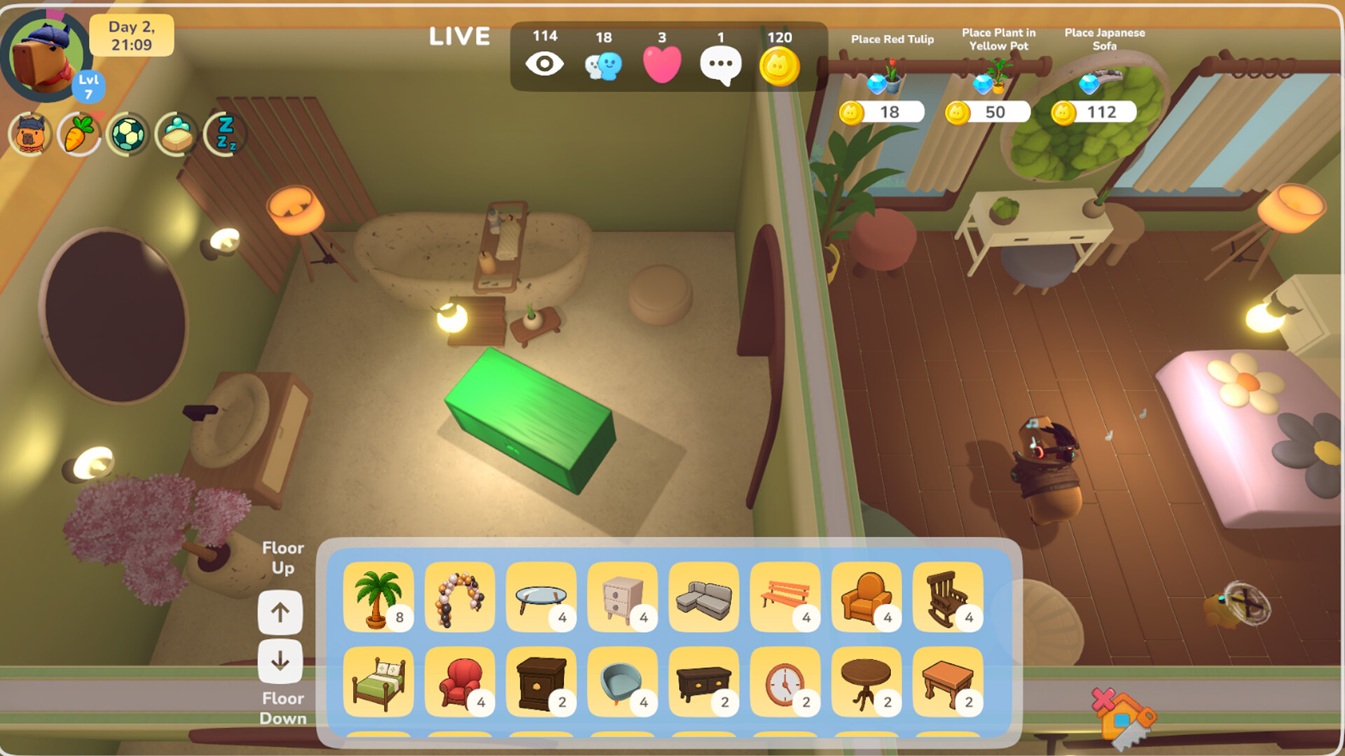 Capy Stream: Rise to Fame screenshot 2
