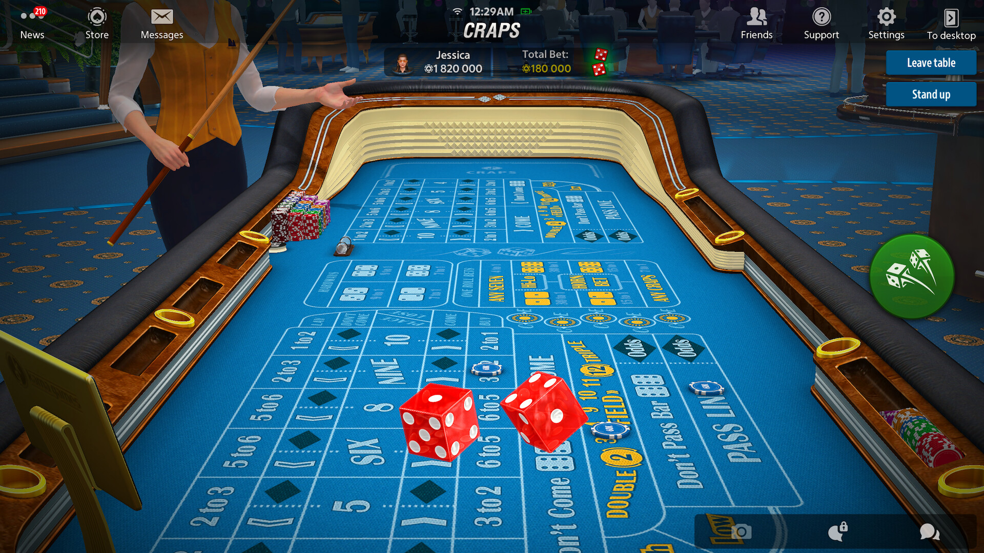 Vegas Craps by Pokerist screenshot 1