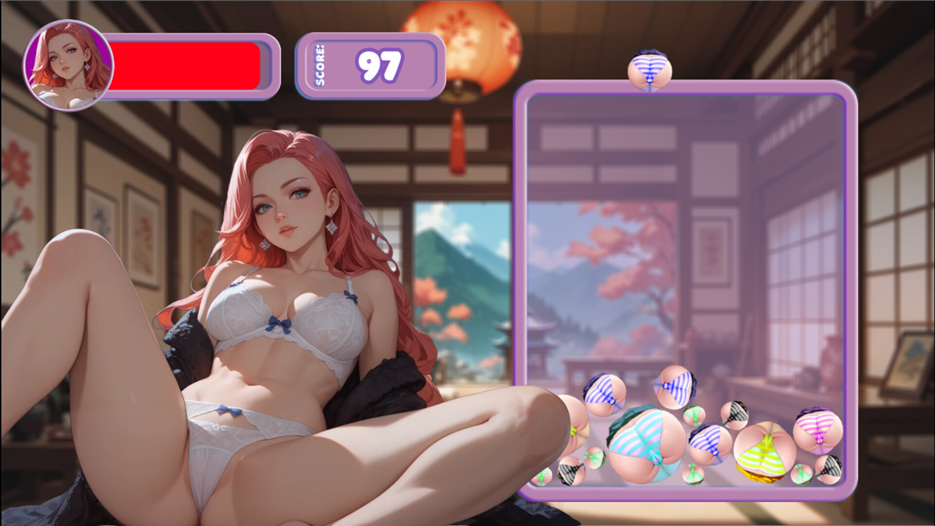 Cute Girl Suika Game - Bouble screenshot 2