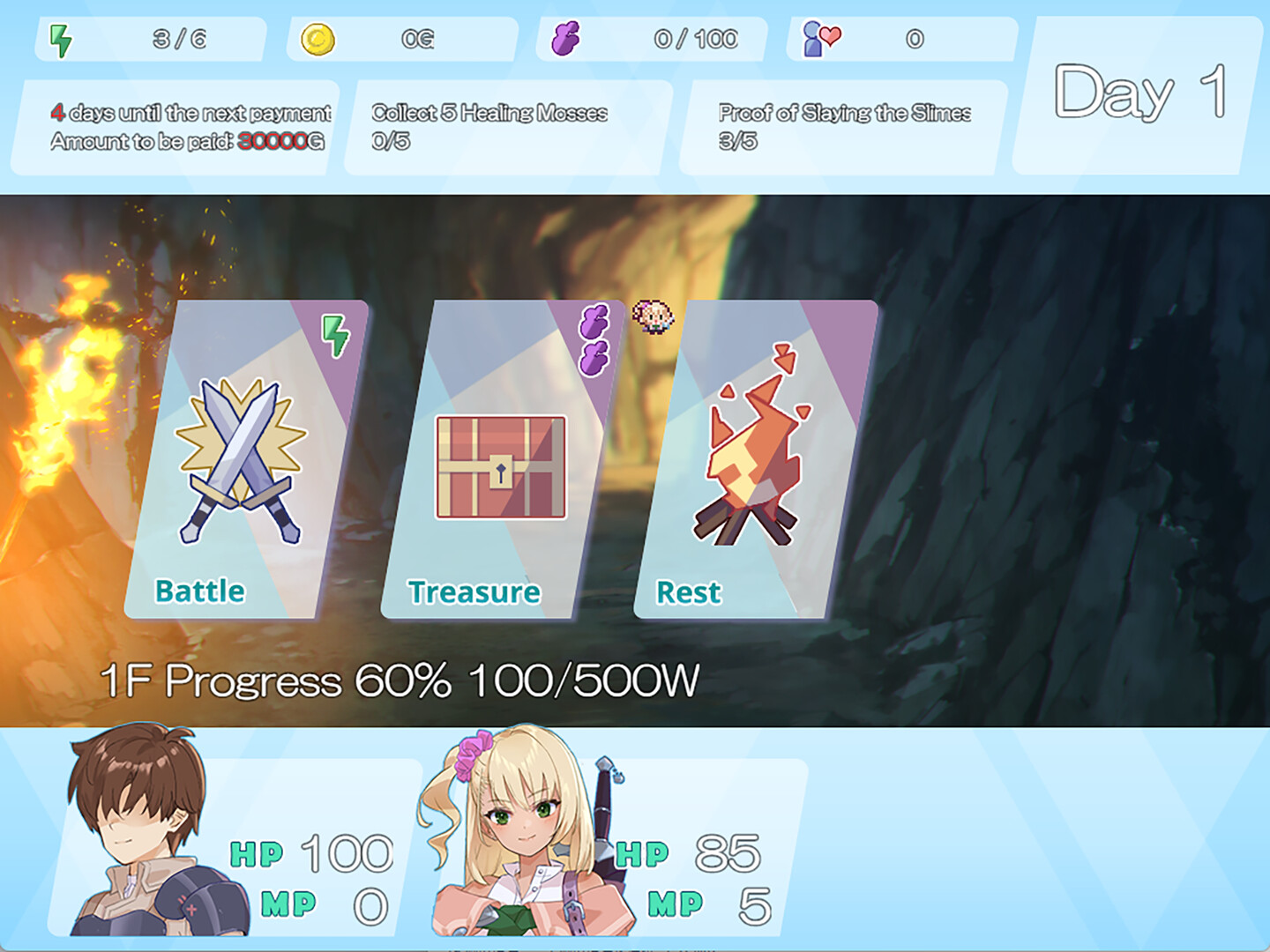 Dungeon with Girl screenshot 1