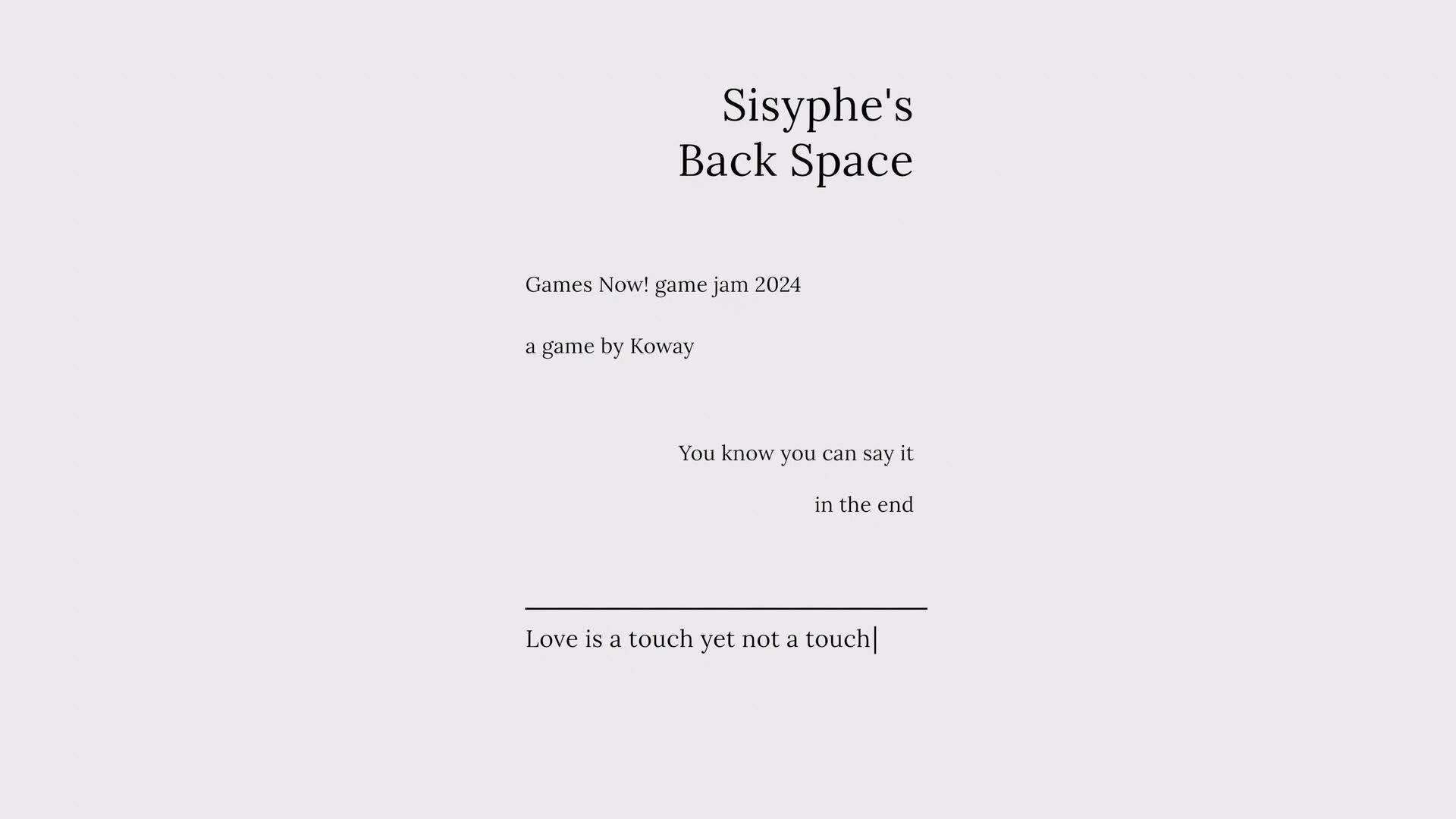 Sisyphe's Backspace screenshot 3