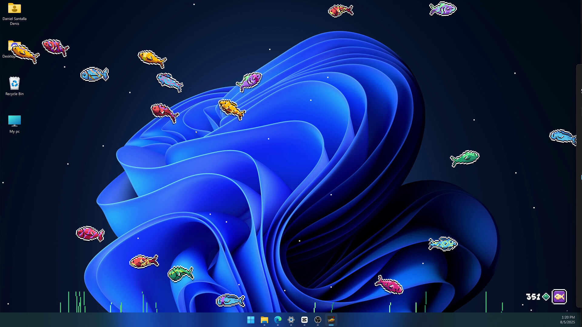 Desktop Fishes screenshot 1