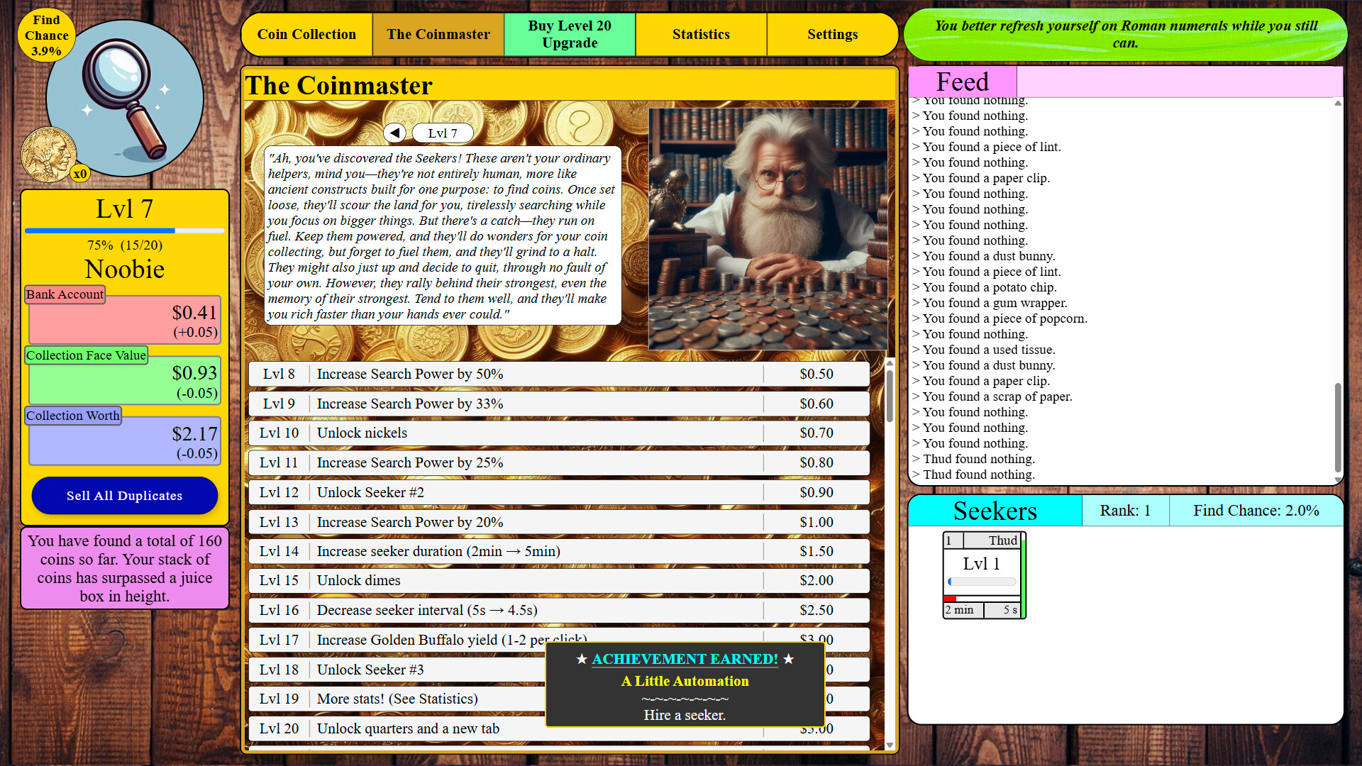 Coincremental screenshot 2