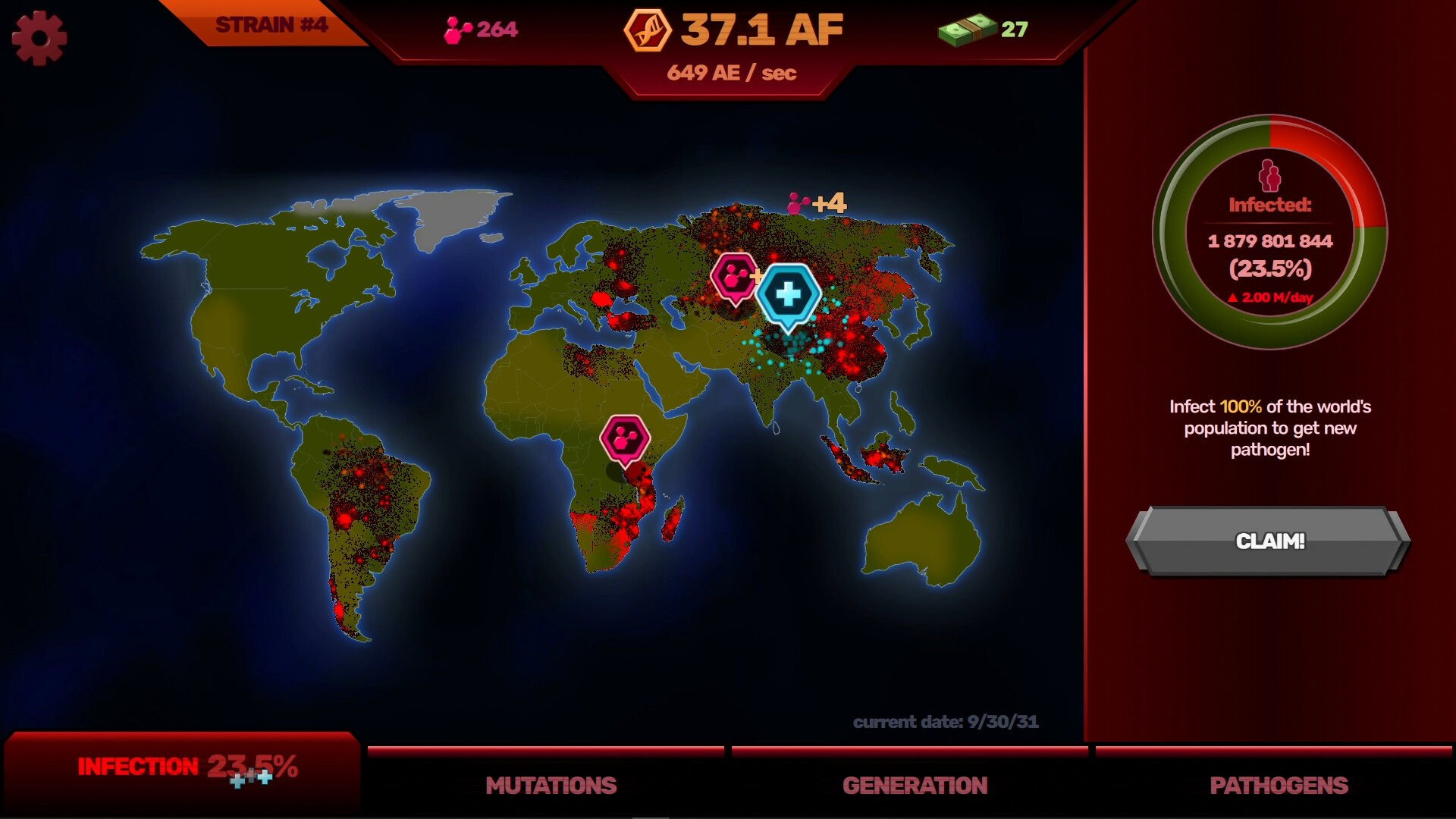 Patient Zero: Plague Idle screenshot 8