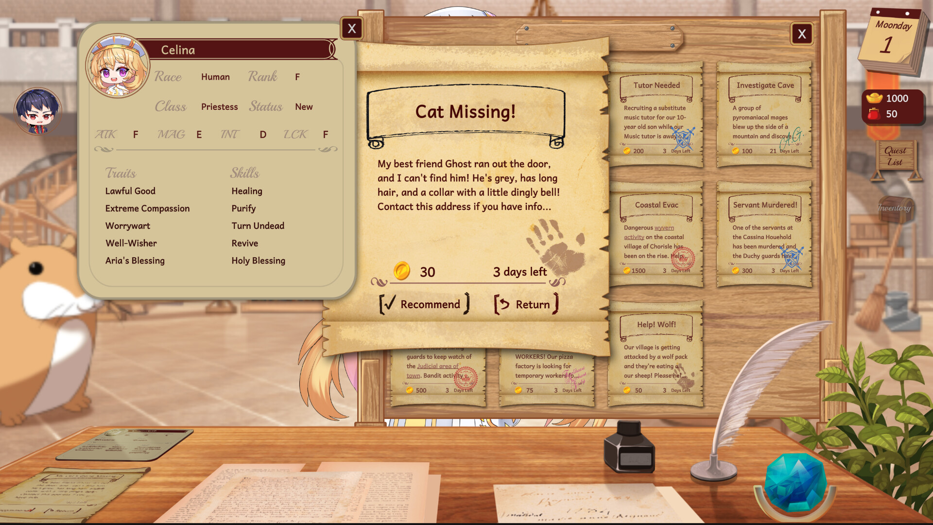 Adventurers Guild Receptionist screenshot 2
