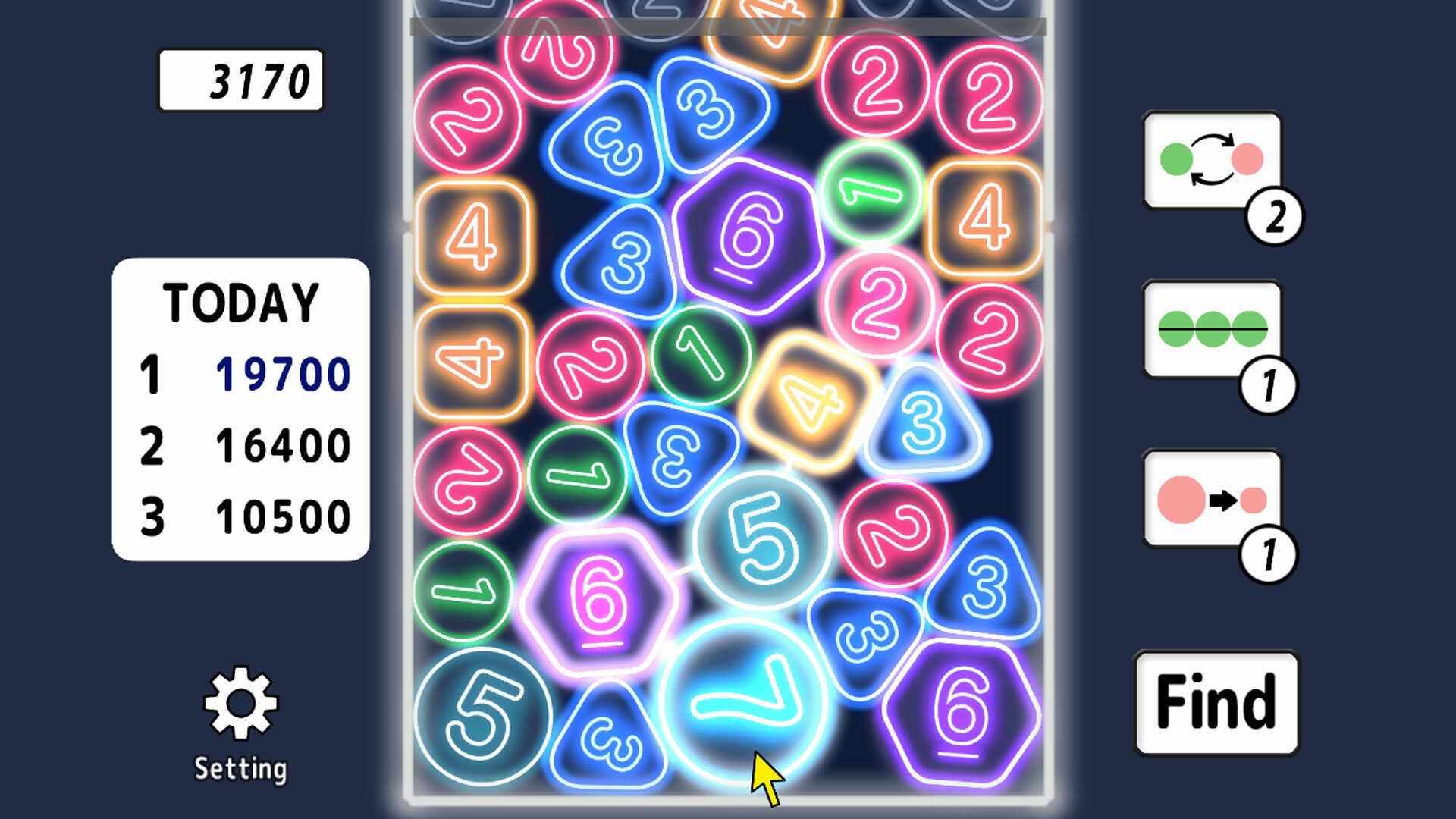 1234 connect puzzle screenshot 3