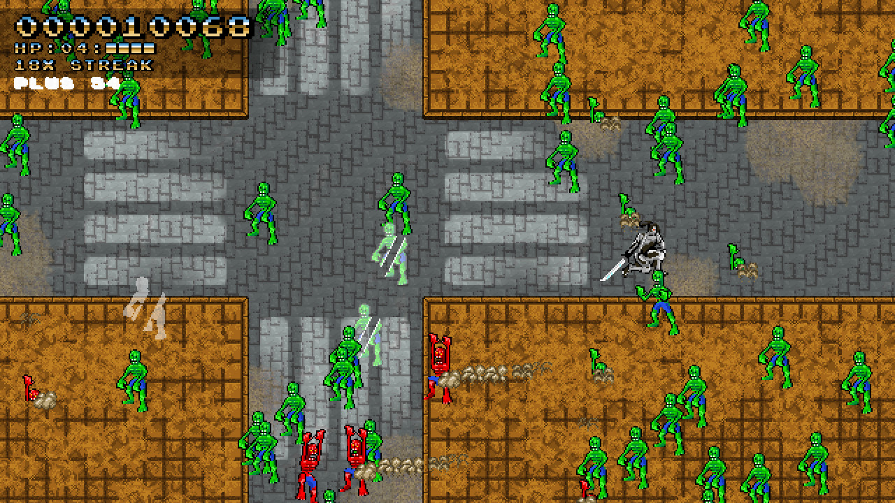 Space Robot Samurai Zombie Slayer screenshot 5