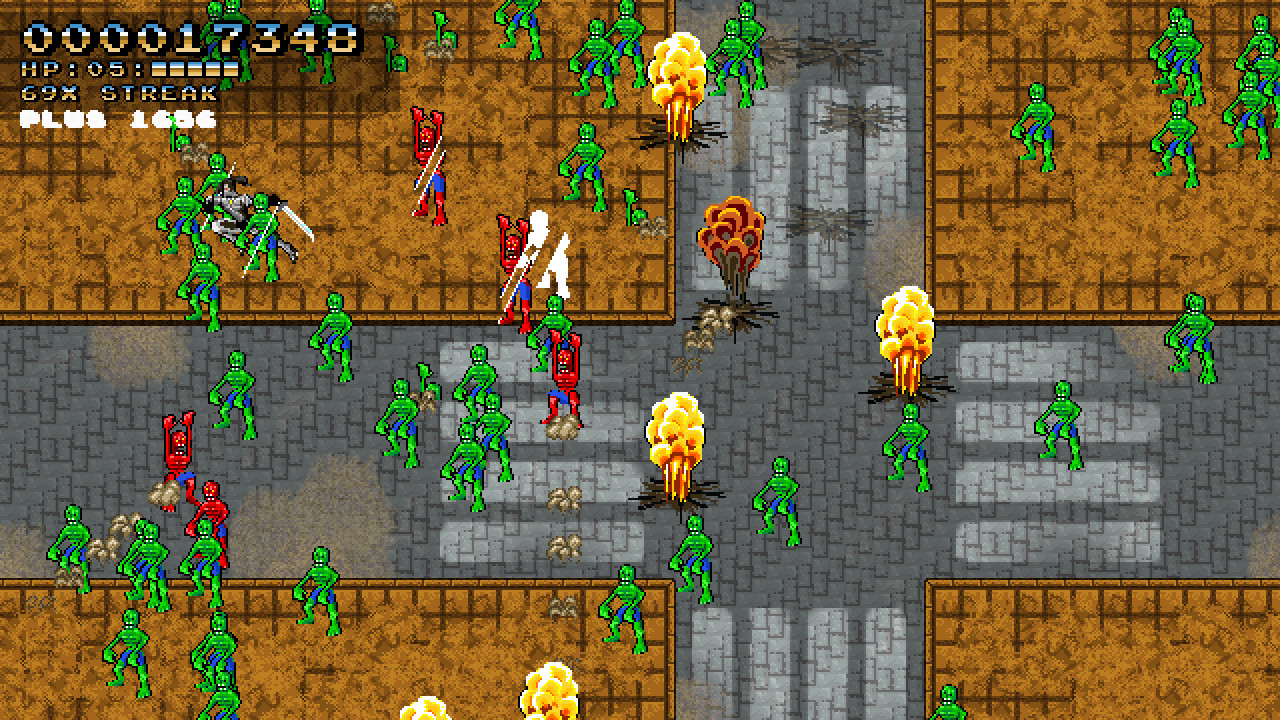 Space Robot Samurai Zombie Slayer screenshot 1