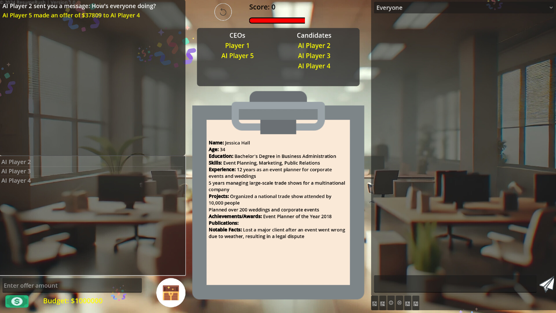 Resume Rush screenshot 1