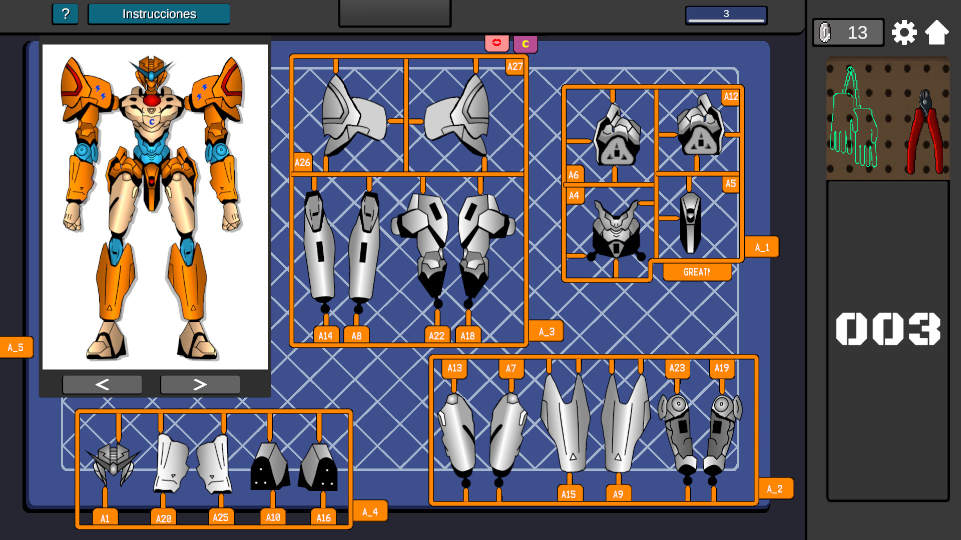 Mech Assembler: Model Kit builder Simulator screenshot 3