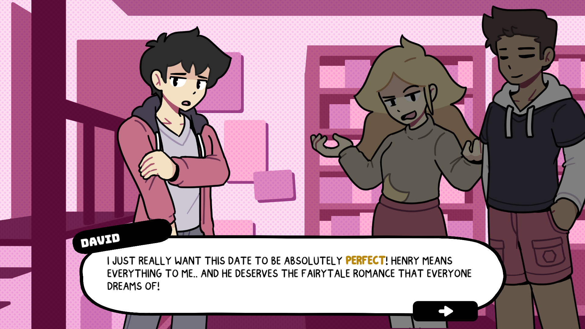 Warp Speed and Witchcraft: Disastrous Dating Sim screenshot 1