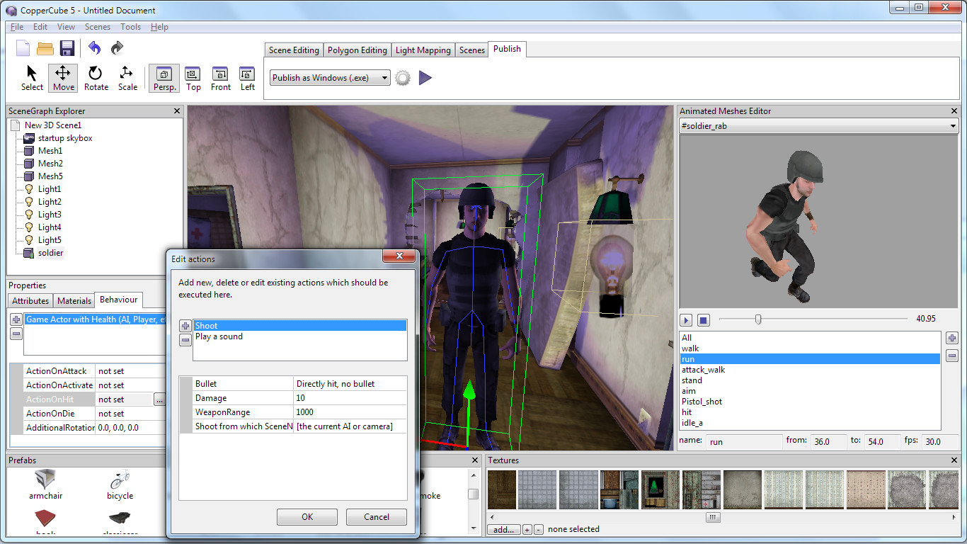 CopperCube 5 Game Engine screenshot 7