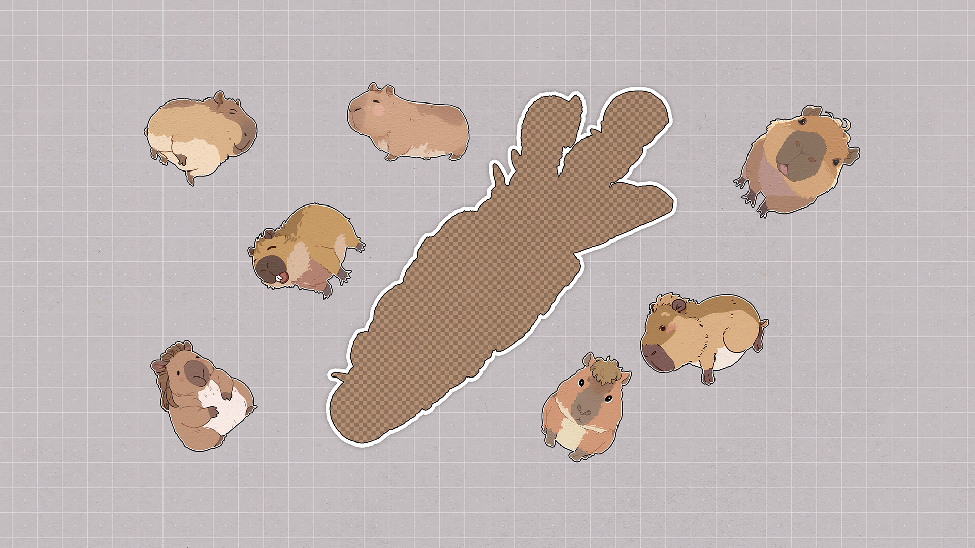 Capybaras Huddled Together screenshot 1