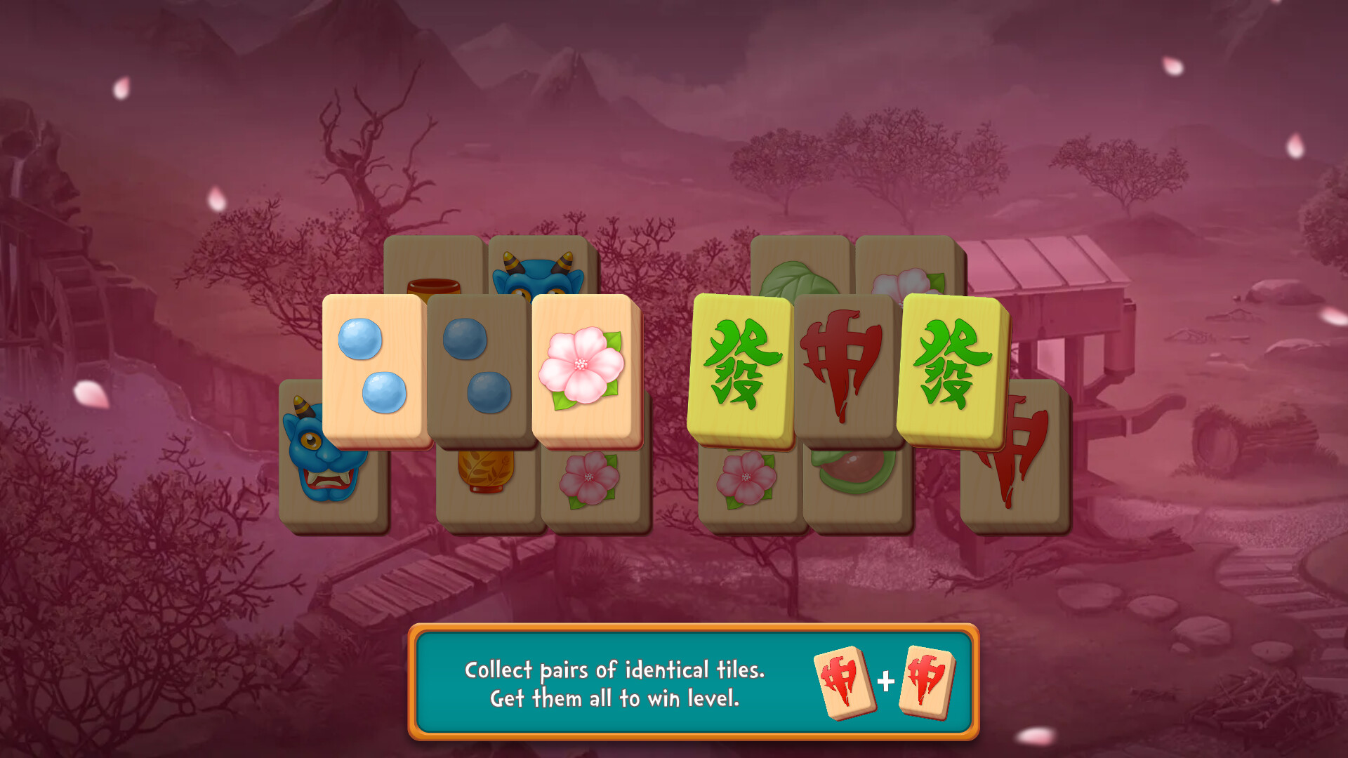 Mahjong Fest: Sakura Garden screenshot 2