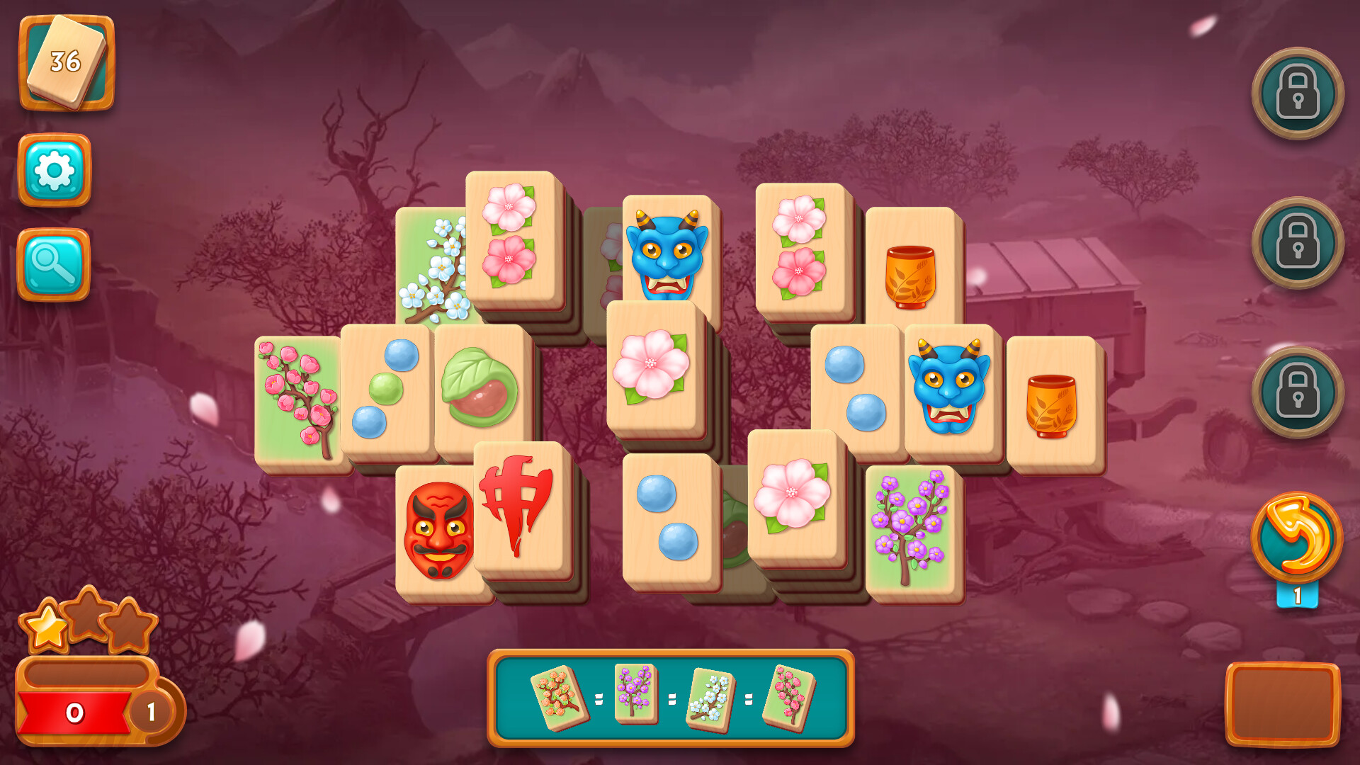 Mahjong Fest: Sakura Garden screenshot 3