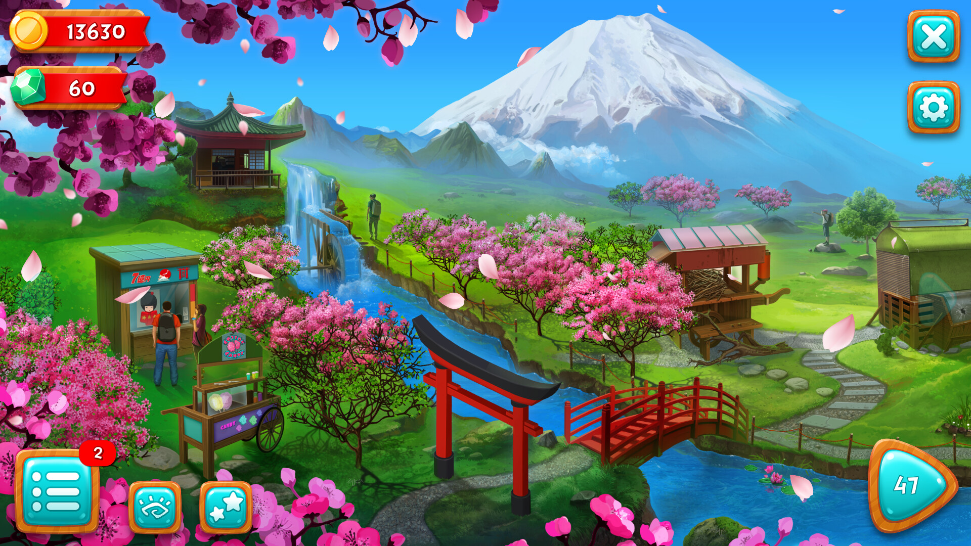 Mahjong Fest: Sakura Garden screenshot 4