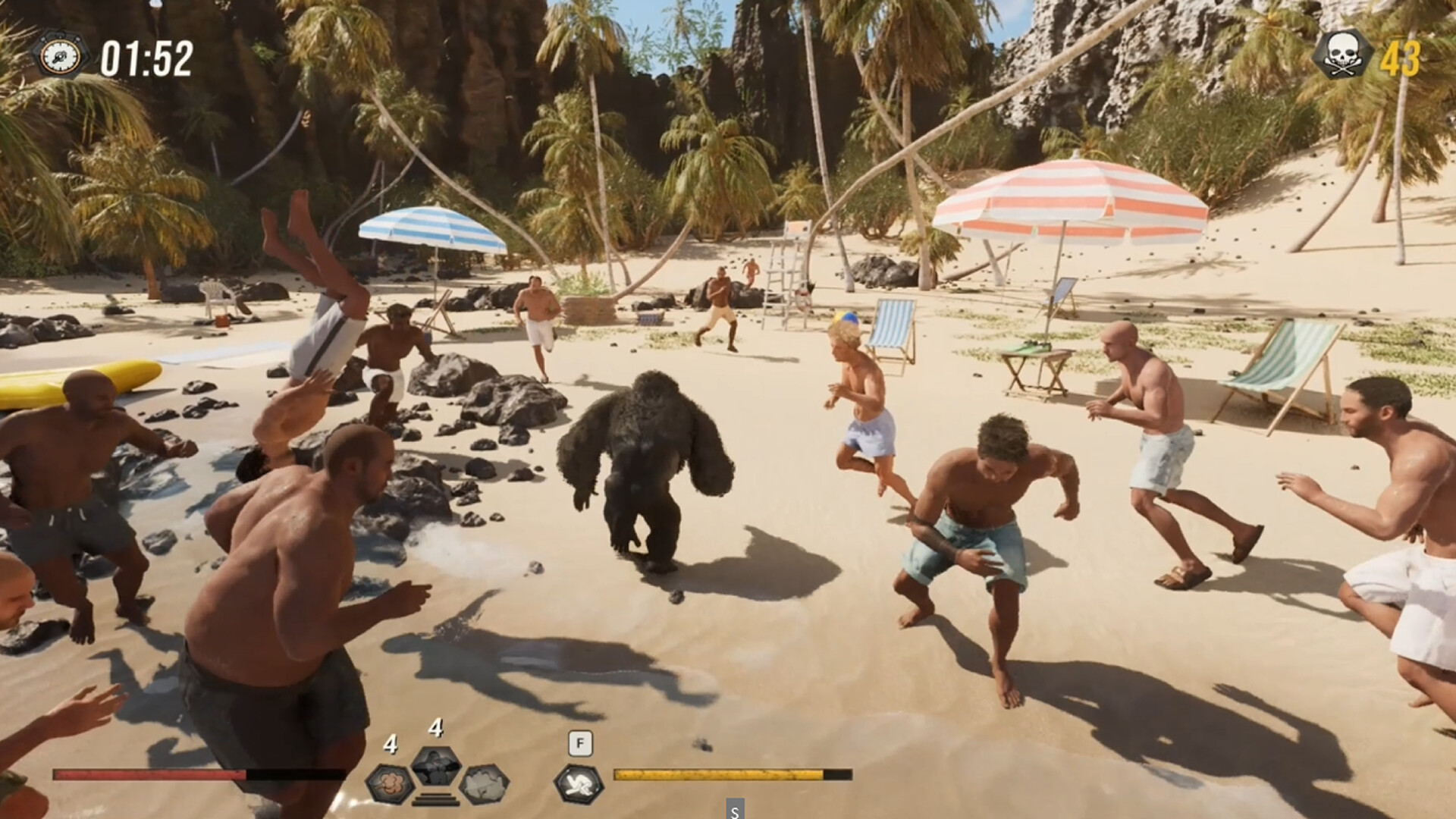 Gorilla Vs 100 Men screenshot 4