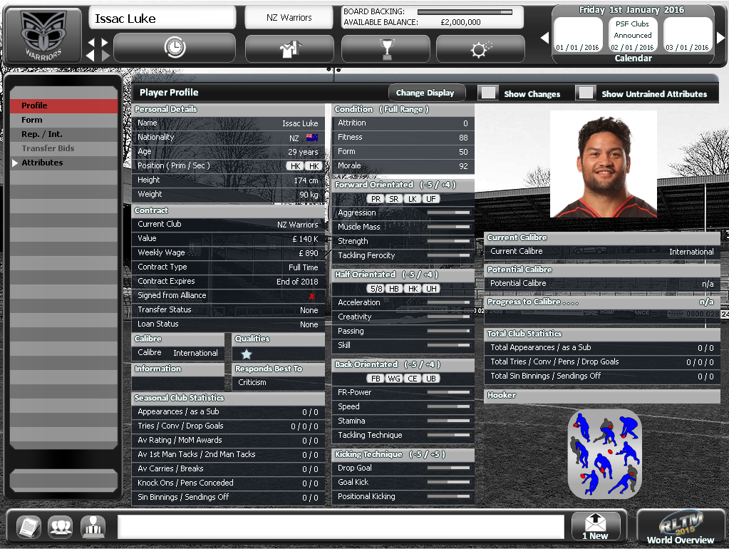 Rugby League Team Manager 2015 screenshot 19