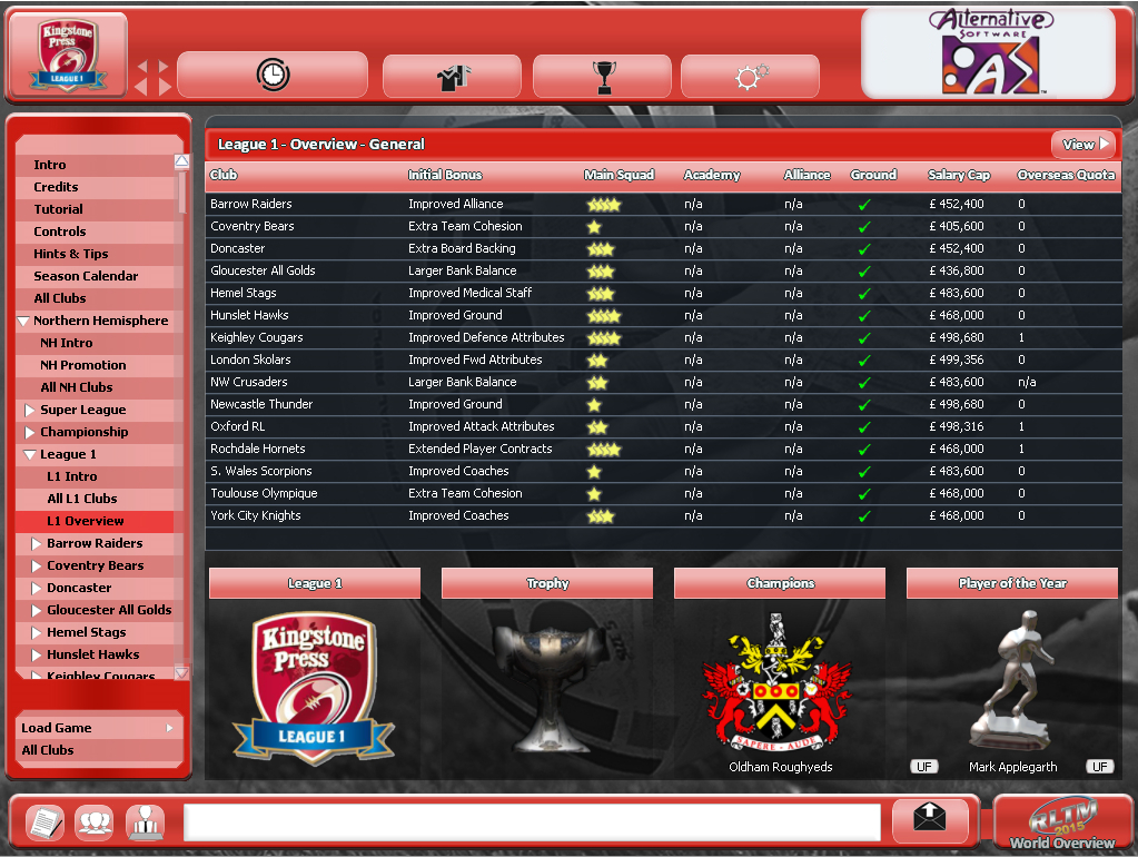 Rugby League Team Manager 2015 screenshot 12