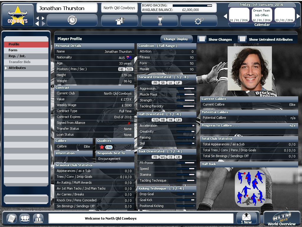Rugby League Team Manager 2015 screenshot 16