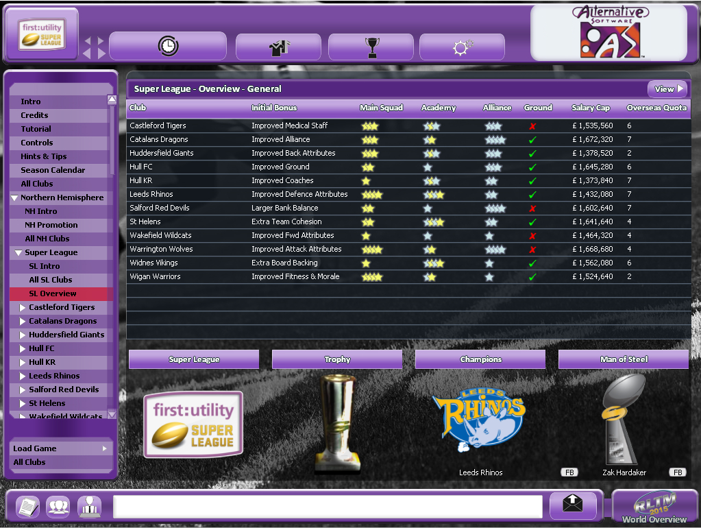 Rugby League Team Manager 2015 screenshot 6