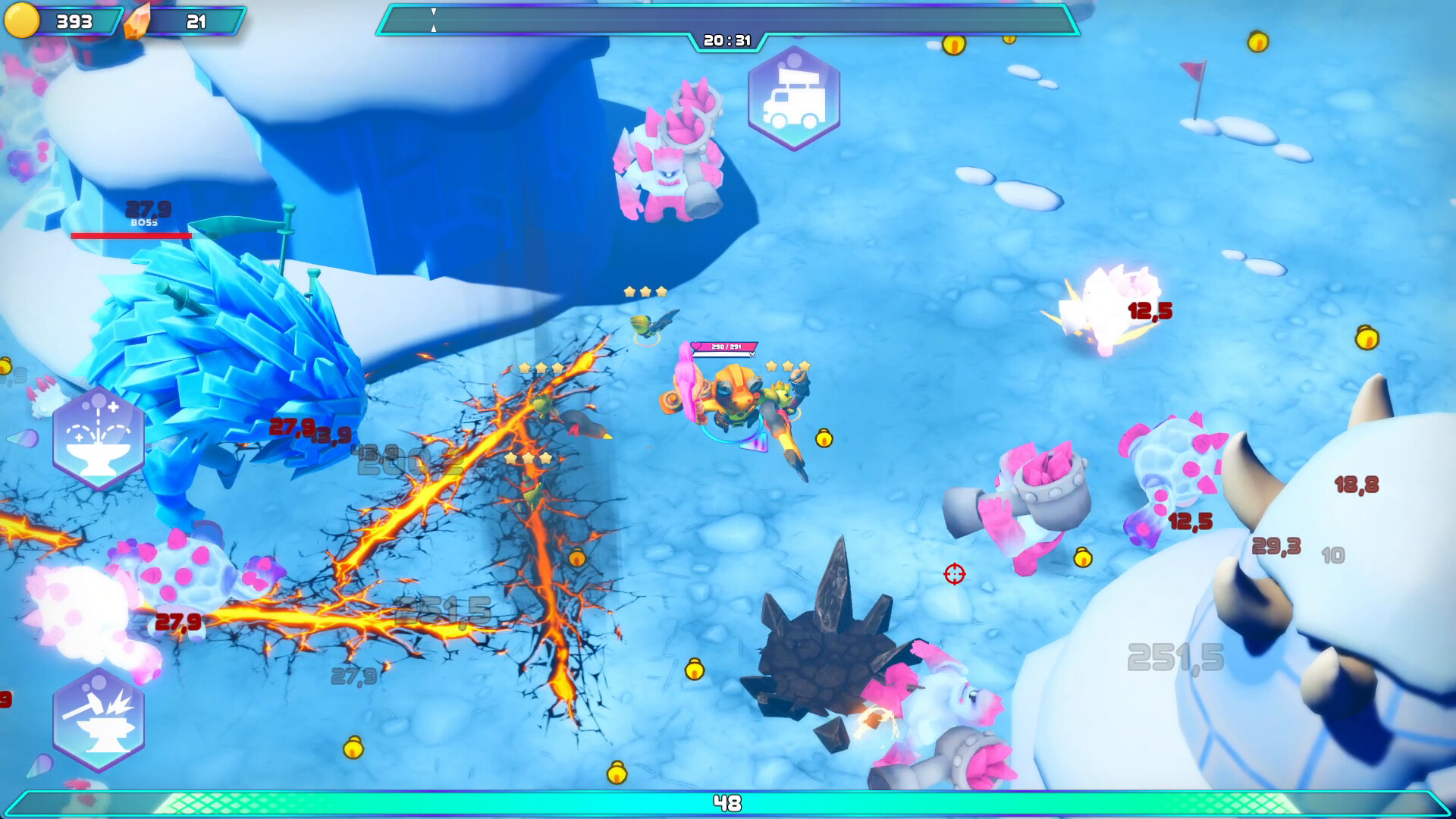 Dino-Ducks Mayhem screenshot 1