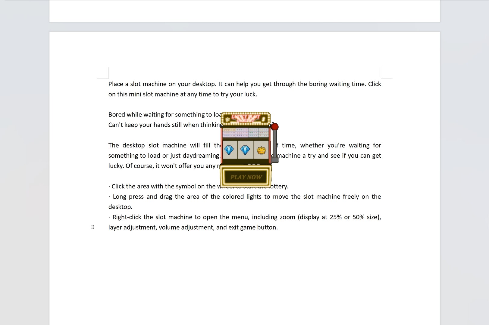 Desktop Slot screenshot 2
