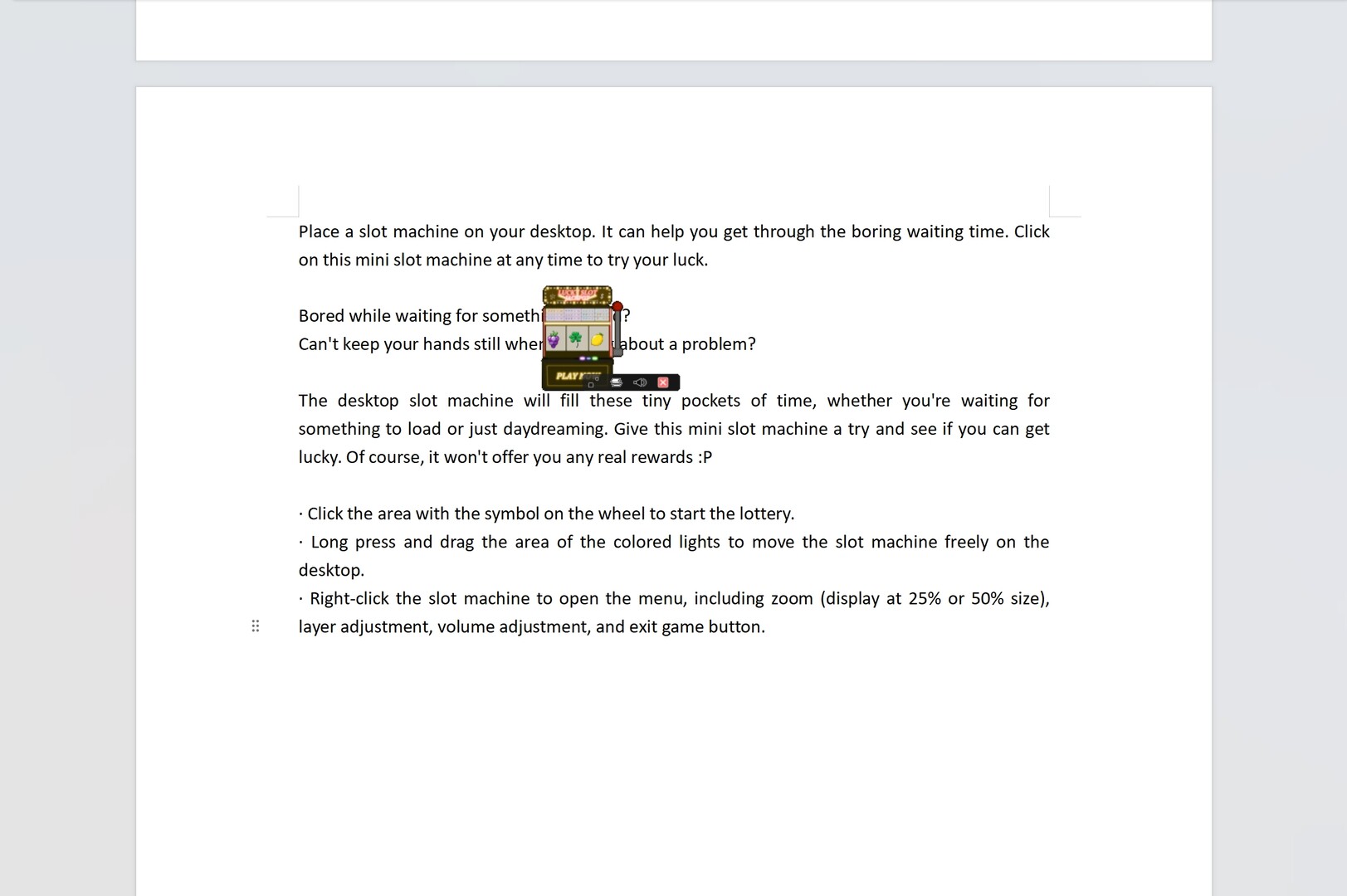 Desktop Slot screenshot 4