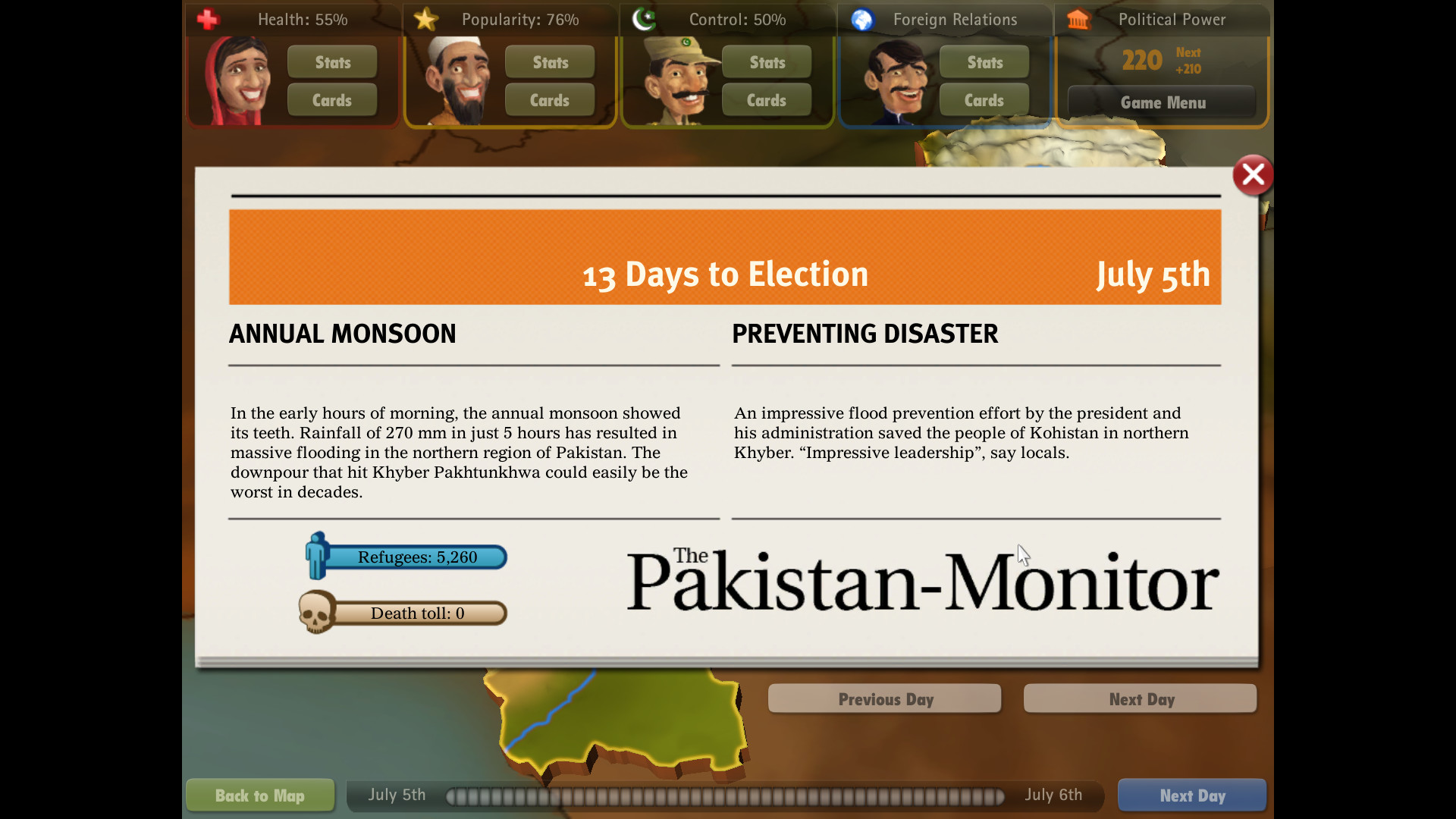 President for a Day - Floodings screenshot 5