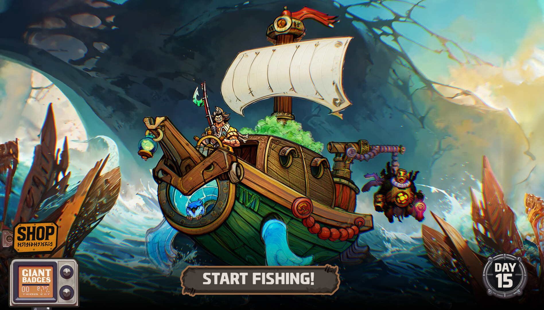 OHAYO GIANTHOOK!: Monster Fishing Adventure screenshot 1