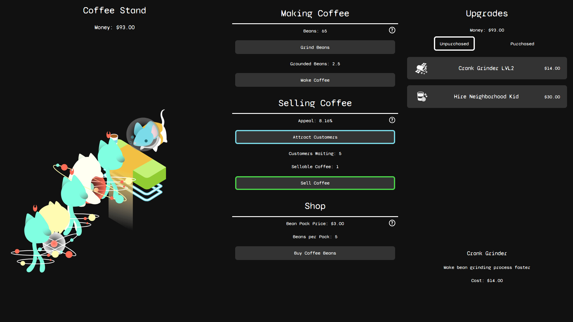Galactic Coffee Shop screenshot 2