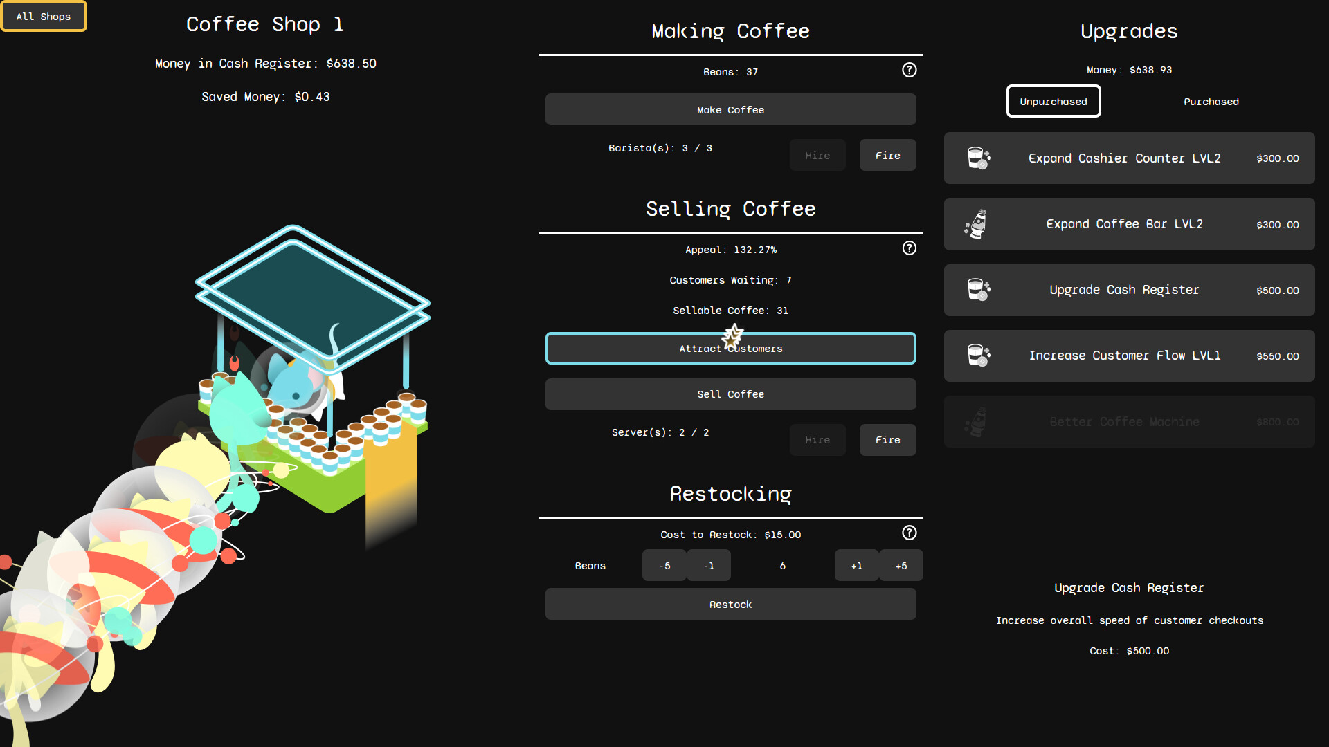 Galactic Coffee Shop screenshot 3