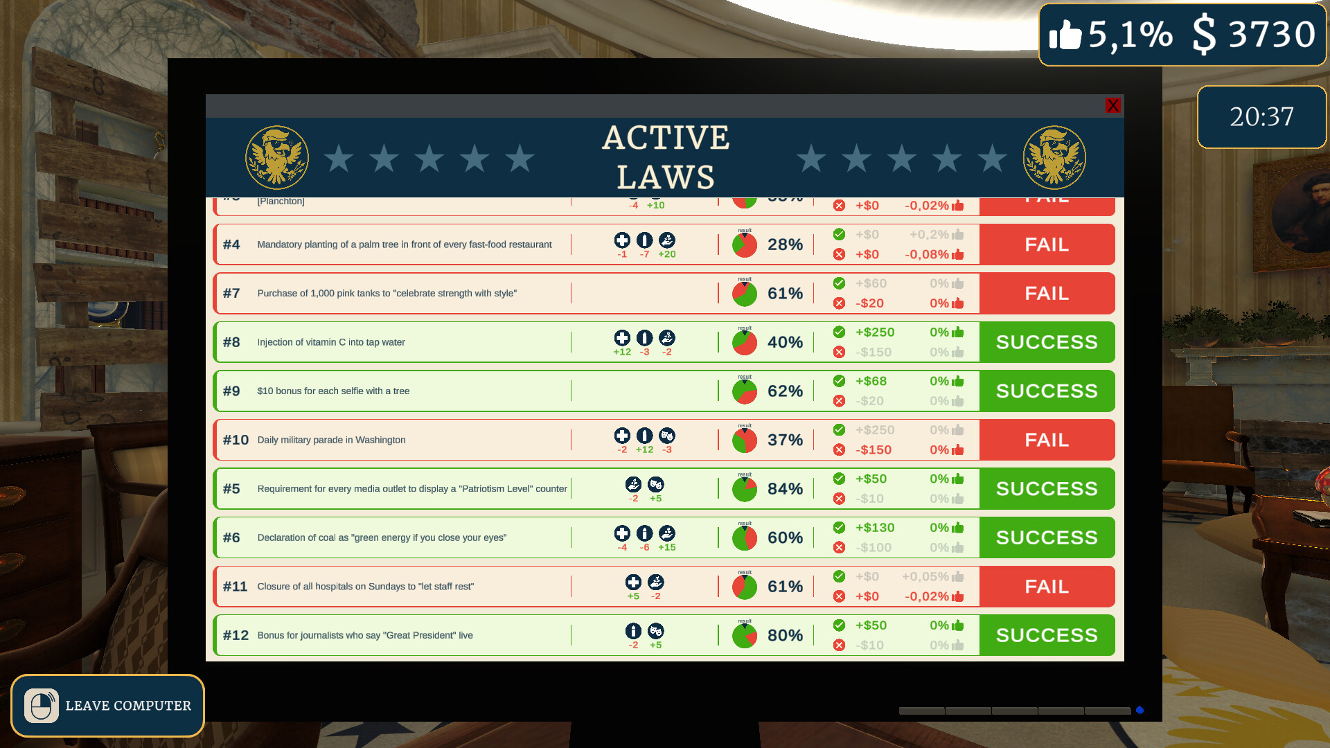 President Simulator screenshot 2